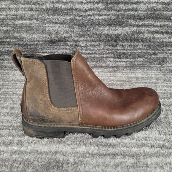 Sorel Mens 11.5 Waterproof‎ Brown Leather Chelsea Boots main image 8